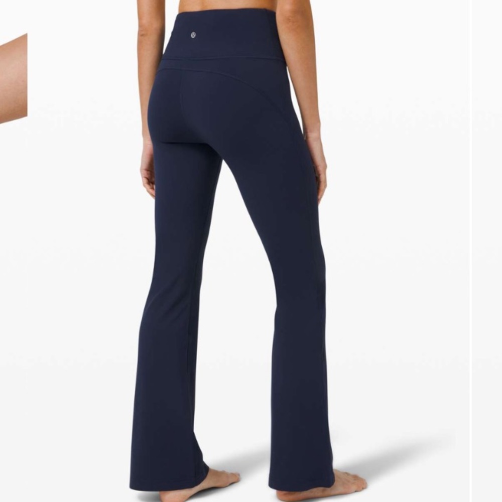 NWOT lululemon groove flare super high rise *nulu tight legging true navy 8